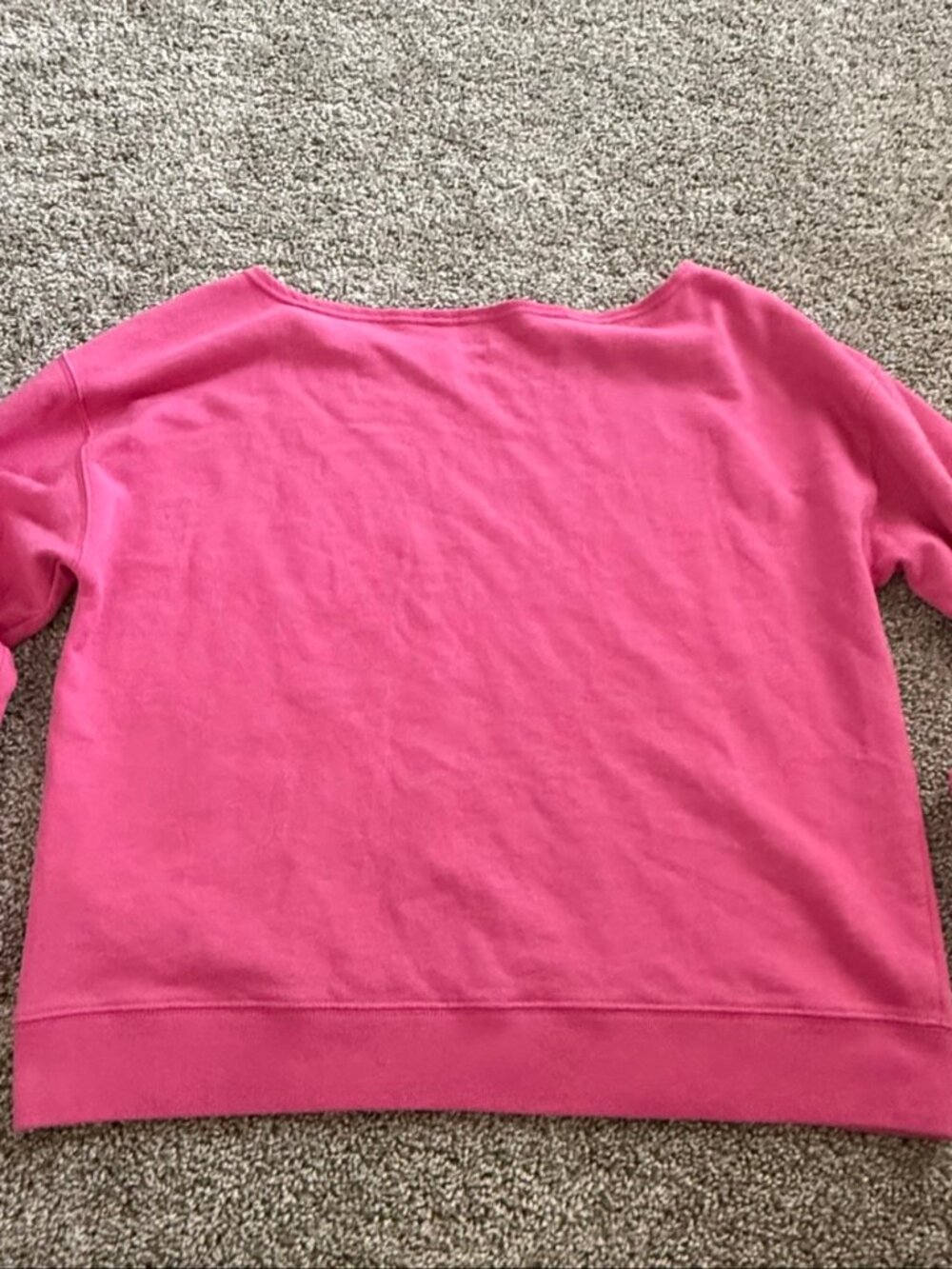 Hollister Oversized Off Shoulder Sweatshirt Small Pink Slouchy Wide Neck
